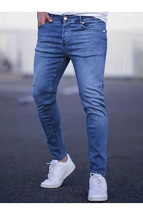 شلوار آبی مردانه بافتنی Cuqq Denim - کد 814801240