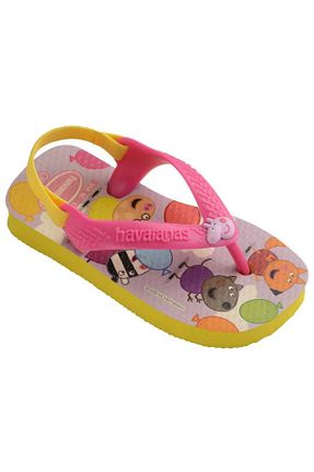 دمپائی زرد بچه گانه پاشنه تخت Havaianas - کد 841914396