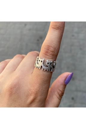 انگشتر جواهر زنانه فلزی کد 822477884