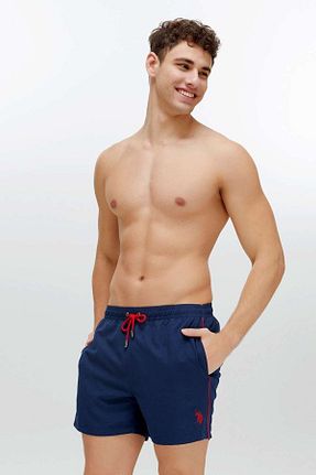 شلوارک ساحلی سرمه ای مردانه پلی استر U.S. Polo Assn. - کد 303459461