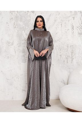 لباس مجلسی حجاب طوسی زنانه یقه ایستاده MAY MARA - کد 810079722