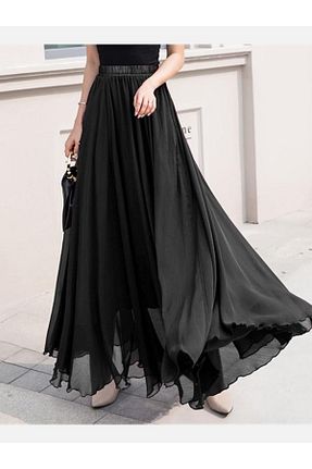 دامن حجاب مشکی زنانه رگولار NALINCI - کد 842023790