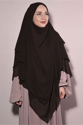 روسری قهوه ای شیفون Luna Nueva - کد 754150581