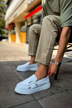 کفش کلاسیک سفید مردانه چرم مصنوعی BZ Moda - کد 842045415