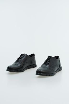 کفش کژوال مشکی زنانه چرم مصنوعی پاشنه کوتاه ( 4 - 1 cm ) پاشنه ساده کد 818051764