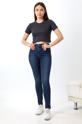 تیشرت طوسی زنانه کراپ Endies - کد 842102954