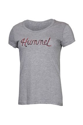 تیشرت طوسی زنانه اسلیم فیت hummel - کد 6733769