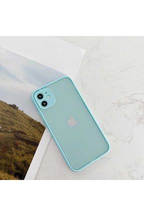 کاور و قاب فیروزه ای iPhone 12 halkhouse - کد 842203556