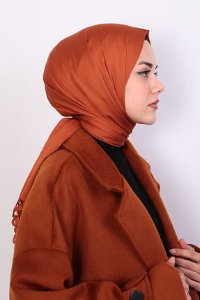 شال قهوه ای زنانه پلی استر ZENİPEK - کد 802583402