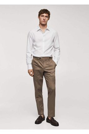 پیراهن آبی مردانه اسلیم فیت MANGO Man - کد 788221024