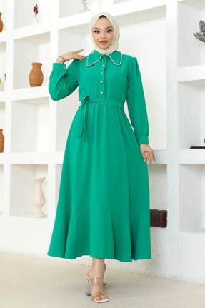 لباس سبز زنانه رگولار بافتنی کد 817905260