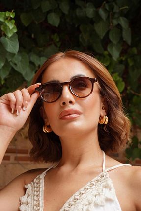 عینک آفتابی قهوه ای زنانه UV400 Madam Lep