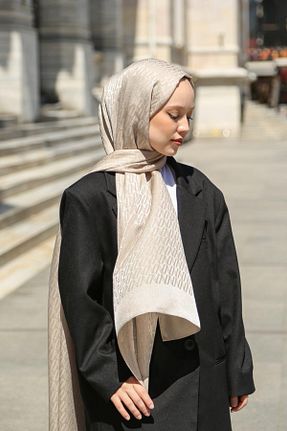 شال بژ زنانه Hint İpek - کد 842255587