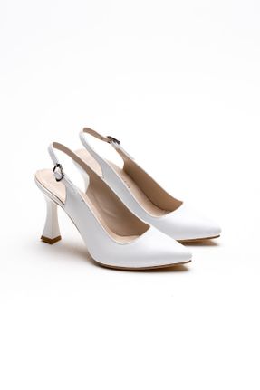 کفش استایلتو سفید پاشنه نازک پاشنه متوسط ( 5 - 9 cm ) کد 819577510
