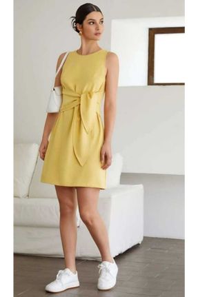 لباس زرد زنانه بافتنی رگولار کد 741646031
