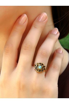 انگشتر جواهر سبز زنانه سنگ طبیعی esha - کد 841171929