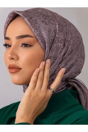روسری بنفش پلی استر Silk Home - کد 473051778