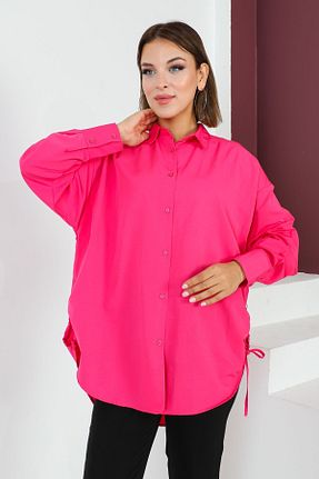 پیراهن سایز بزرگ صورتی زنانه سایز بزرگ MAY MARA - کد 766029821