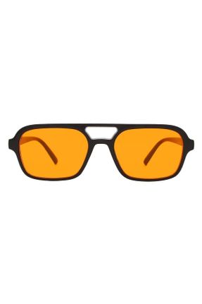 عینک آفتابی مشکی زنانه 52 UV400 پلاستیک مستطیل کد 370795380