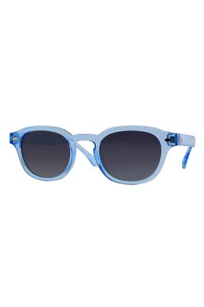 عینک آفتابی آبی زنانه 49 پلاریزه پلاستیک مستطیل کد 93673619