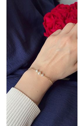 دستبند مروارید طلائی مروارید آب شیرین Goldstation - کد 828617598