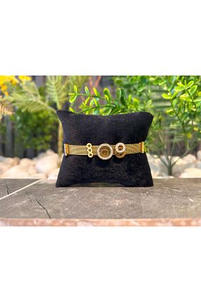 دستبند استیل (فولاد) طلائی زنانه استیل ضد زنگ Dbaccesories - کد 842528282