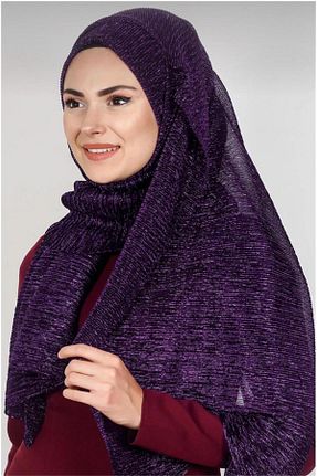 شال بنفش زنانه پلی استر skycott - کد 842534724