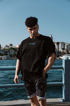 تیشرت مشکی مردانه اورسایز StayFit Wears - کد 839223207