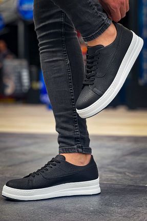 کفش اسنیکر مشکی مردانه بند دار BZ Moda - کد 842624986