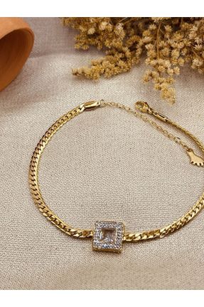 خلخال جواهری طلائی زنانه فولاد ( استیل ) کد 739169814