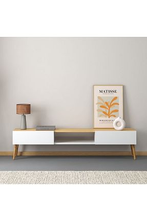 میز و پایه تلویزیون سفید Suntalam Monte Sehpa - کد 786492385