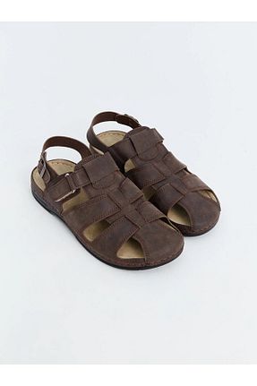 صندل قهوه ای مردانه پاشنه کوتاه (1 - 4 سانتی متر) LC Waikiki - کد 824025594