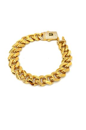 دستبند طلا زرد زنانه کد 789835625