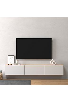 میز و پایه تلویزیون سفید Suntalam Monte Sehpa - کد 793940535