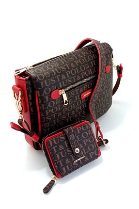 کیف دوشی قهوه ای زنانه چرم مصنوعی Just Polo - کد 68549002