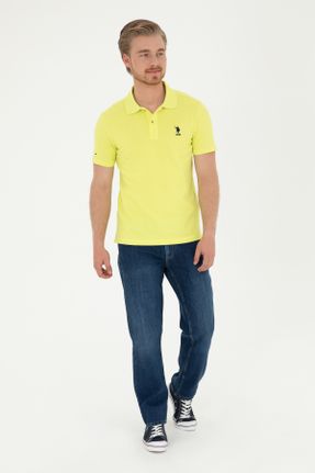 شلوار جین زرد مردانه پارچه نساجی کد 833019245