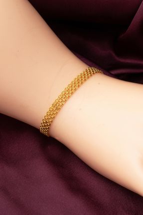 دستبند طلا زرد زنانه کد 130990319