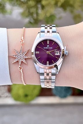 ساعت مچی متالیک زنانه 26-30 میلی متر Daniel Klein - کد 842431585