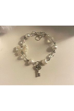 دستبند جواهر زنانه روکش نقره hbtasarim - کد 842252959