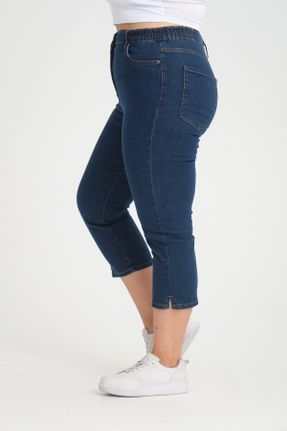 شلوارک آبی زنانه فاق بلند جین جین کد 842241638