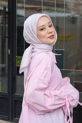 روسری صورتی پنبه ای Hint İpek - کد 842252556