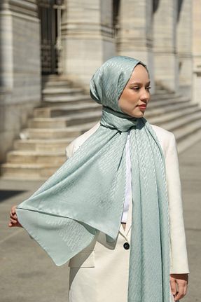 شال سبز زنانه Hint İpek - کد 842260204