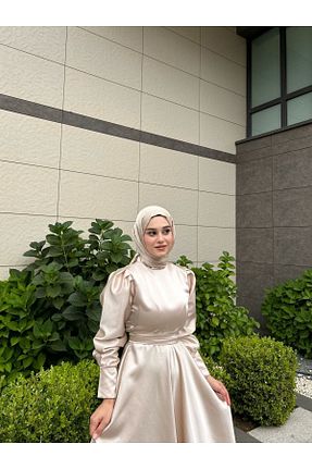 شال بژ زنانه شیفون BYATEİLER - کد 762967349