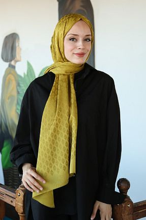 شال سبز زنانه Hint İpek - کد 842253654