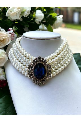 گردنبند مروارید آبی FAYRA ACCESSORIES - کد 842521823