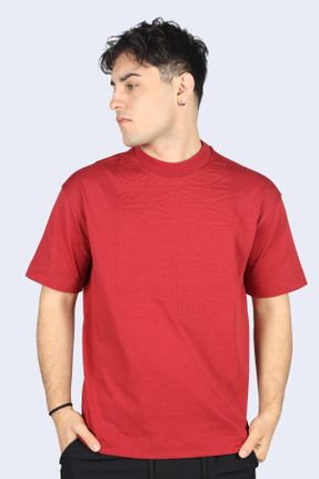 تی شرت قرمز مردانه اورسایز کد 804560812