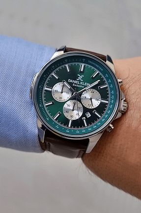 ساعت مچی قهوه ای مردانه 44 میلی متر Daniel Klein - کد 842023952