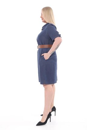لباس سایز بزرگ آبی زنانه جین etselements - کد 842744540