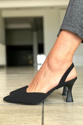 کفش پاشنه بلند کلاسیک مشکی زنانه چرم مصنوعی پاشنه نازک پاشنه متوسط ( 5 - 9 cm ) کد 820478898