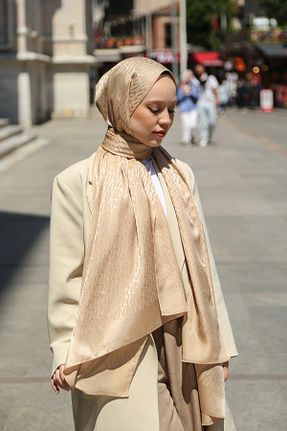 شال طلائی زنانه Hint İpek - کد 842255696
